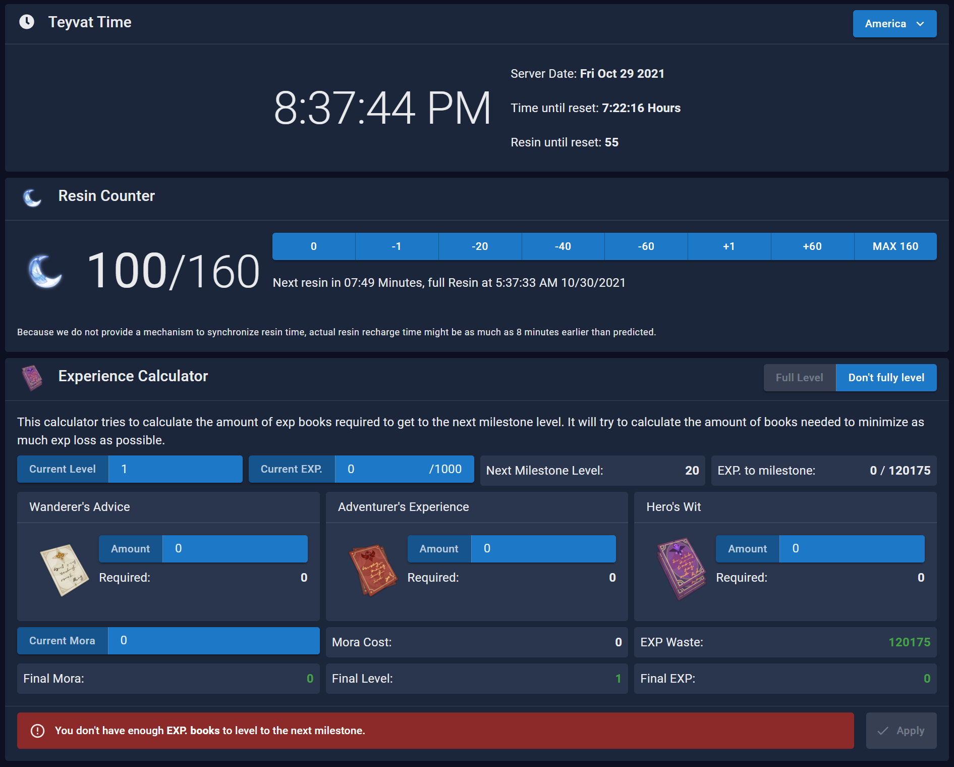 Genshin optimizer